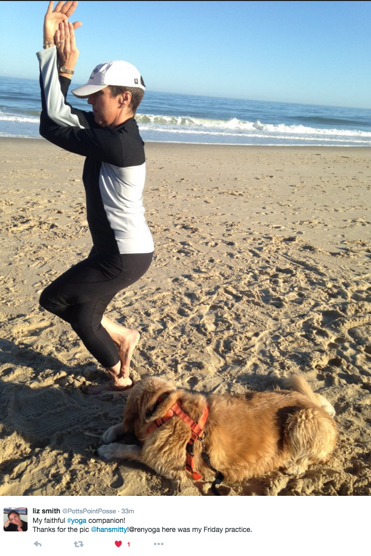 Liz Beach Yoga #1
